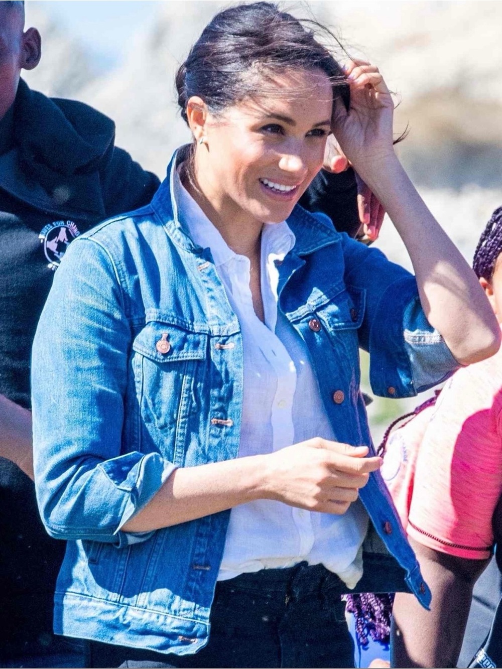 NWT Madewell ‘The Jean Jacket’ in “Pinter” Wash Plus Size 3X ASO Duchess Meghan - Picture 5 of 16